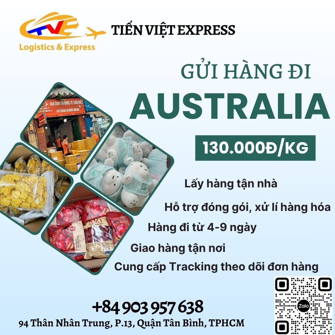 Gửi hàng đi Úc- Tiến Việt Express